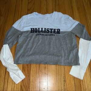 Hollister crop long sleeve top